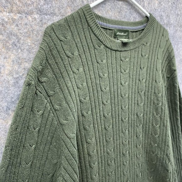 Eddie Bauer Sweater Men's Extra Large Tall Adult Green Long Sleeve Outdoors - Picture 3 of 15